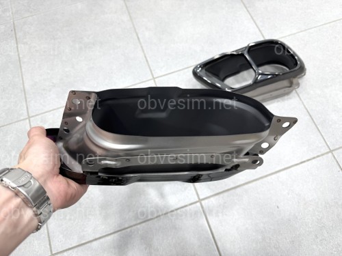 Насадки на вихлопні труби M60i LCI для BMW X5 G05/X6 G06/X7 G07 чорні