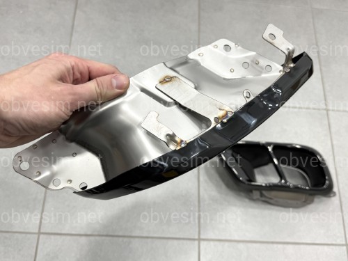 Насадки на вихлопні труби M Paket LCI для BMW X5 G05 / X6 G06 / X7 G07 чорні