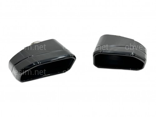 Насадки на вихлопні труби M Paket для BMW X3 G01 / X4 G02 2022-2024 чорні