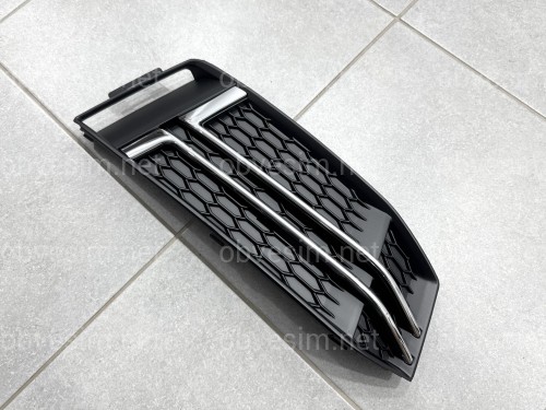 Накладка переднього бампера AUDI A4 B9 2015-2019 ПРАВА СТОРОНА