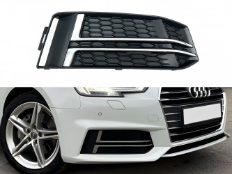 Накладка переднього бампера AUDI A4 B9 2015-2019 ПРАВА СТОРОНА