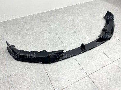 Накладка переднього бампера M-Performance стиль AC Schnitzer для BMW 5 series G30 31 2020-2023 ABS пластик, колір чорний глянець