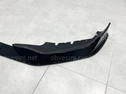 Накладка переднього бампера M-Performance стиль AC Schnitzer для BMW 5 series G30 31 2020-2023 ABS пластик, колір чорний глянець