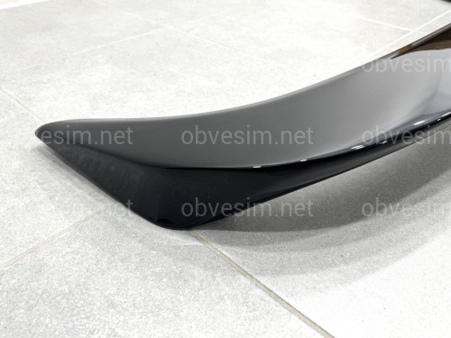 Спойлер на багажник Mazda 6 2008-2012 ABS пластик, колір чорний глянець
