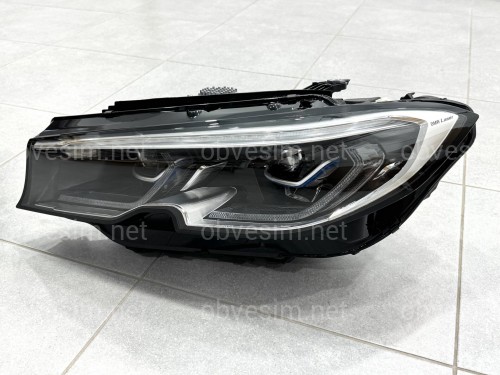 Фари Laser BMW 3 series G20 / G21 2018-2022, 2 РЕЖИМИ ДХО БІЛІ / ЖОВТІ
