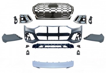 Бампер передній у зборі S-Line CHROME для Audi Q5 2021-2024
