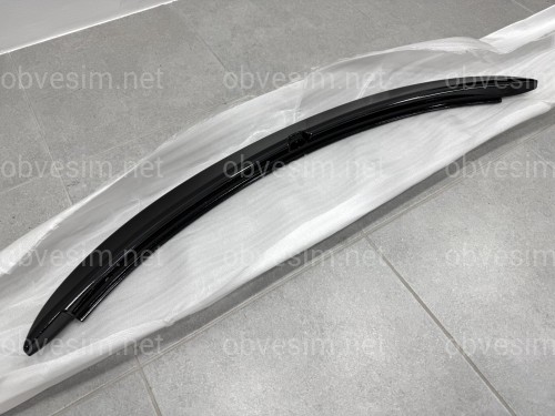 Спойлер козирок на кришку багажника Toyota Yaris 2005-2010 ABS пластик, колір чорний глянець