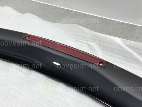 Спойлер на багажник Mitsubishi Lancer 9 2004-2009 зі стопом  ABS пластик, колір чорний глянець
