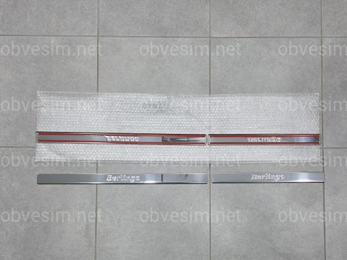 Накладки на пороги Citroen Berlingo 2008-2018 4 шт.