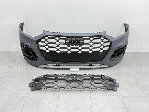 Бампер передній у зборі S-Line BLACK для Audi Q5 2021-2024