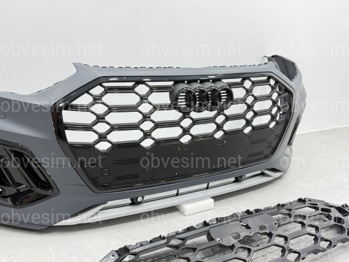 Бампер передній у зборі S-Line BLACK для Audi Q5 2021-2024