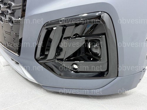Бампер передній у зборі S-Line BLACK для Audi Q5 2021-2024