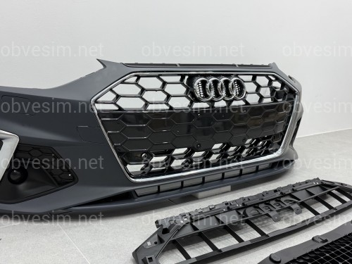 Бампер передній у зборі S-Line CHROME для Audi A4 B9 2020-2023