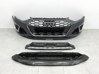Бампер передній у зборі S-Line CHROME для Audi A4 B9 2020-2023