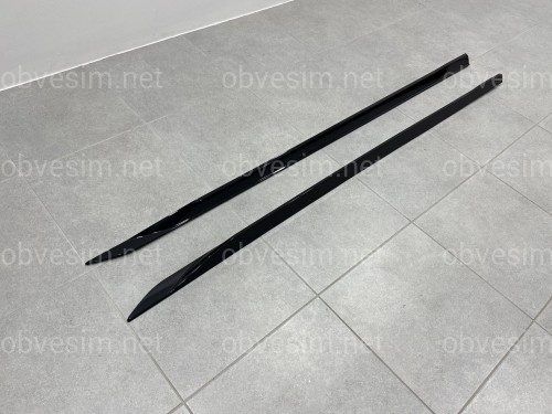Леза під пороги M-Performance BMW 5 series G60 G61 2024- 2шт. чорний глянець