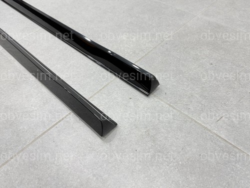 Леза під пороги M-Performance BMW 5 series G60 G61 2024- 2шт. чорний глянець