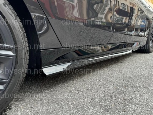 Леза під пороги M-Performance BMW 5 series G60 G61 2024- 2шт. чорний глянець