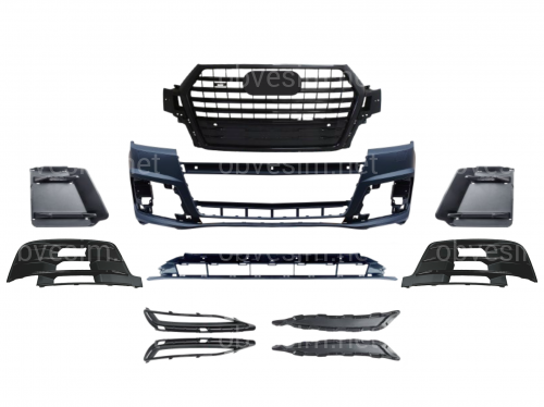 Бампер передній у зборі S-Line BLACK для Audi Q7 4M 2015-2019