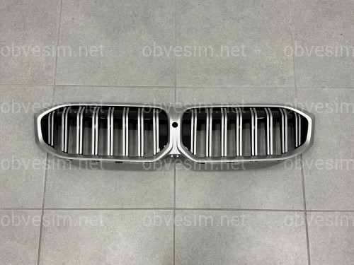 Решітка радіатора ніздрі BMW 3 G20 G21 M Performance 2022+, колір сірий