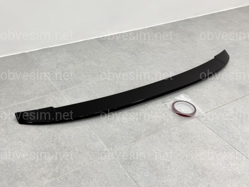 Спойлер ліп багажника Audi A4 B9 2015-2023 ABS пластик, колір чорний глянець