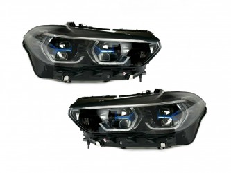 Фари Shadow line Laser для BMW X5 G05 X6 G06 до рестайлінгу 2018-2022, комплектні з блоками
