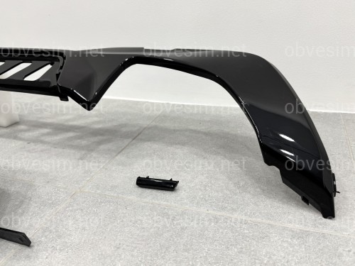 Дифузор заднього бампера + насадки вихлопа M-Performance М340 BMW 3 series G20 2018-2021