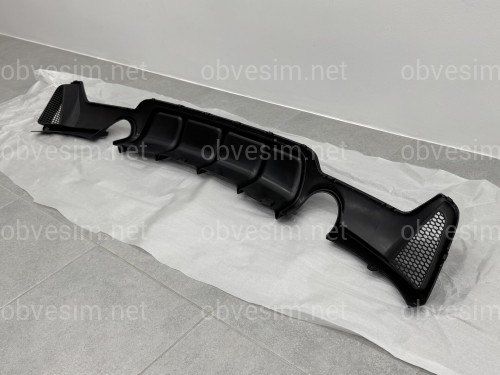 Дифузор накладка заднього бампера M-Performance під дві одинарні вихлопні труби для BMW 4 series F32 / F33 / F36 2013-2020