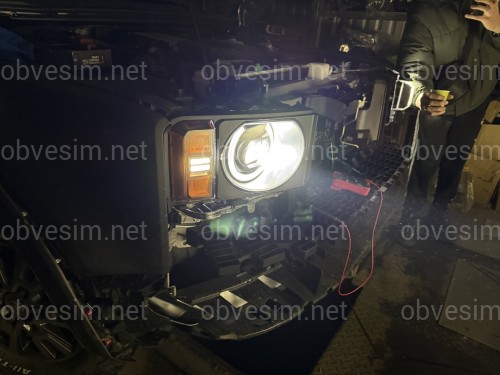Фари ROUND LED Toyota Land Cruiser Prado 250 2024, комплектні з блоками 2 шт. для заміни простих фар на круглі