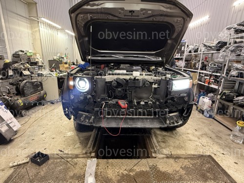 Фари ROUND LED Toyota Land Cruiser Prado 250 2024, комплектні з блоками 2 шт. для заміни простих фар на круглі