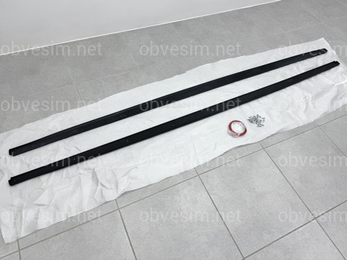 Леза під пороги M - Perfomance BMW 5 series F10 F11 2010-2016 2шт. чорний глянець