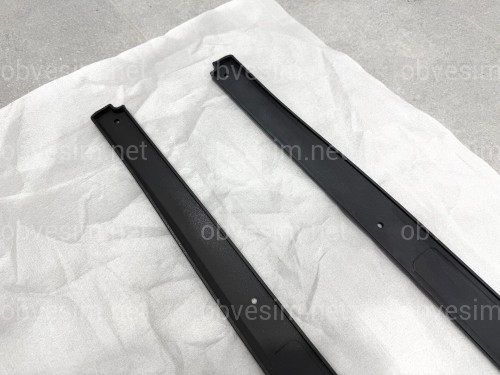 Леза під пороги M - Perfomance BMW 5 series F10 F11 2010-2016 2шт. чорний глянець