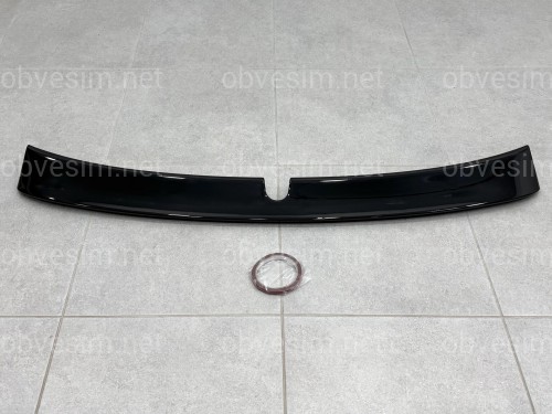 Козирок на скло Mercedes-Benz E class W211 2003-2009 ABS пластик, колір чорний глянець