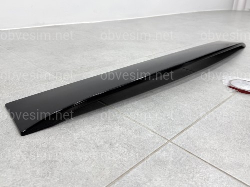 Козирок на скло Mercedes-Benz E class W212 2009-2016 ABS пластик, колір чорний глянець
