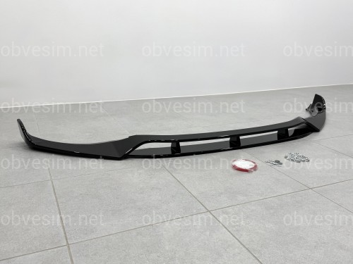 Юбка накладка переднього бампера M Performance BMW X3 G01 / X4 G02 2018-2021, ABS пластик колір чорний глянец