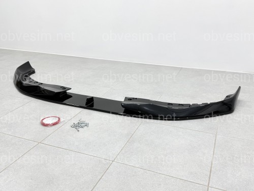 Накладка переднього бампера M-Performance стиль AC Schnitzer для BMW 5 series G30 G31 2016-2020 ABS пластик, чорний глянець