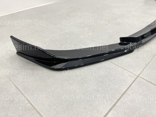 Спідниця переднього бампера M3 CS для BMW 3 series G20 G21 2018-2022 ABS пластик, чорний глянець