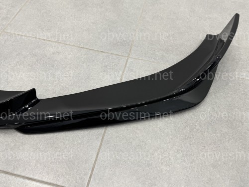 Спідниця переднього бампера M3 CS для BMW 3 series G20 G21 2018-2022 ABS пластик, чорний глянець