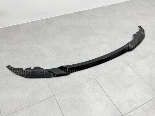 Спідниця переднього бампера M3 CS для BMW 3 series F30 F31 2012-2018 ABS пластик, чорний глянець