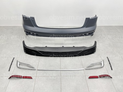 Бампер задній у зборі S-Line CHROME 2022+ для Audi A6 C8 2018+