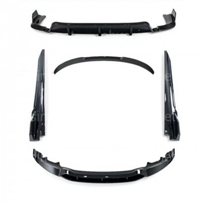 Комплект обвісу Paradigma BMW X6 F16 2013-2018 (передня юбка, леза під пороги, задній дифузор, спойлер), колір чорний глянець