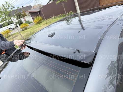 Козирок заднього скла Toyota Camry 50 / 55 EU / USA 2011-2017 ABS пластик, колір чорний глянець