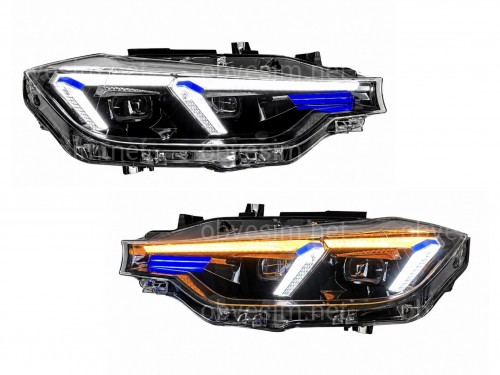 Фари FULL LED 2 лінзи для BMW 3 series F30 F31 2015-2018 ЛЕД В ЛЕД