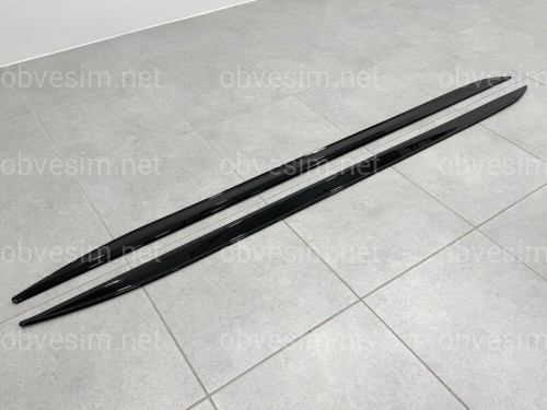 Леза під пороги M-Performance BMW 4 series G22 2020- 2шт. чорний глянець