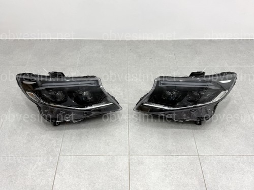 FULL LED фари стиль OEM 2023+ для Mercedes W447 Vito / V-class / Metris 2014-, комплект 2шт.