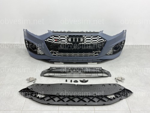 Бампер передній у стилі RS4 для Audi A4 2020-2023