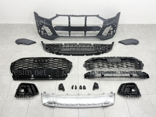 Бампер передній у зборі S-Line BLACK для Audi Q5 Sportback 2021-2024
