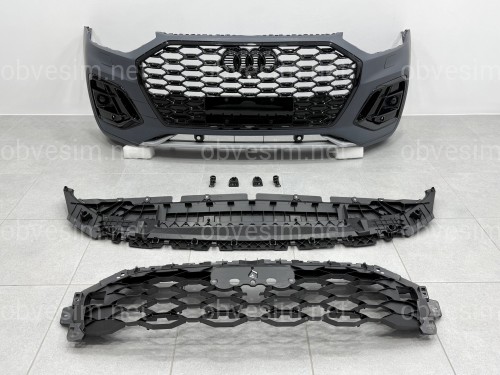 Бампер передній у зборі S-Line BLACK для Audi Q5 Sportback 2021-2024