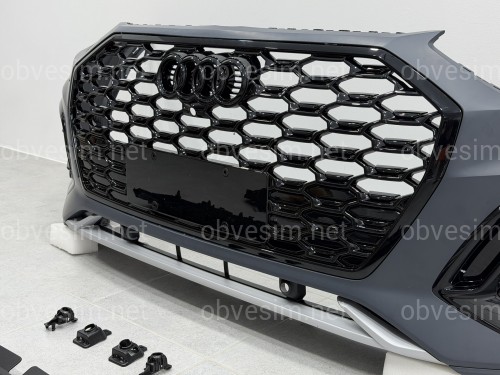 Бампер передній у зборі S-Line BLACK для Audi Q5 Sportback 2021-2024