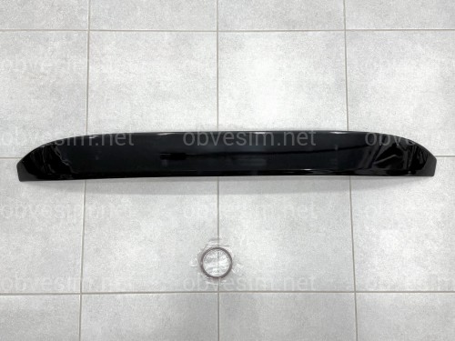 Козирок на скло Kia Optima 2010-2015 ABS пластик, колір чорний глянець