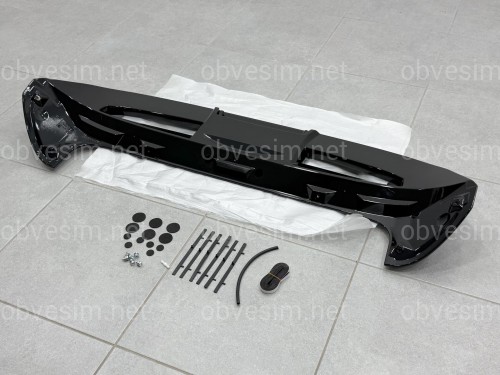 Спойлер козирок ST-Line Ford Fiesta хетчбек 2011-2017 ABS пластик, колір чорний глянець